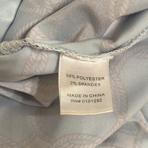 Lulu B size Medium Shades of Blue 3/4 Sleeve Top - Picture 9 of 9